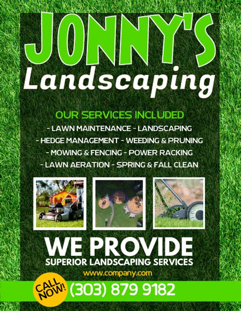 Lawn Service Flyer Template Free