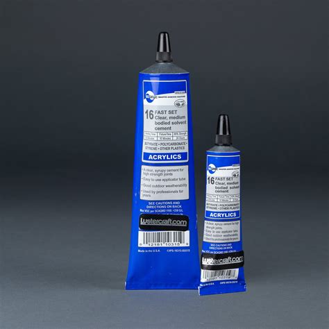 Weld On Fast Set Acrylic Solvent Cement Lustercraft Plastics