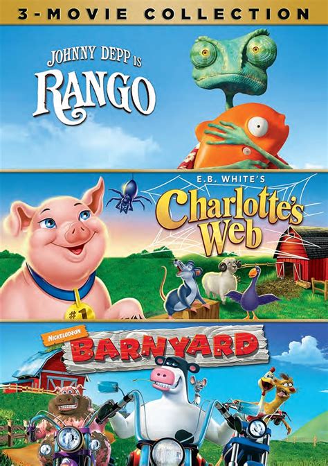 Rango Charlotte S Web Barnyard 3 Movie Collection Amazon De DVD Blu Ray