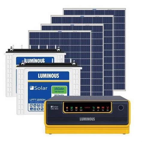 Luminous 1 Kw Off Grid Solar System At Rs 50000 Piece Solar System In