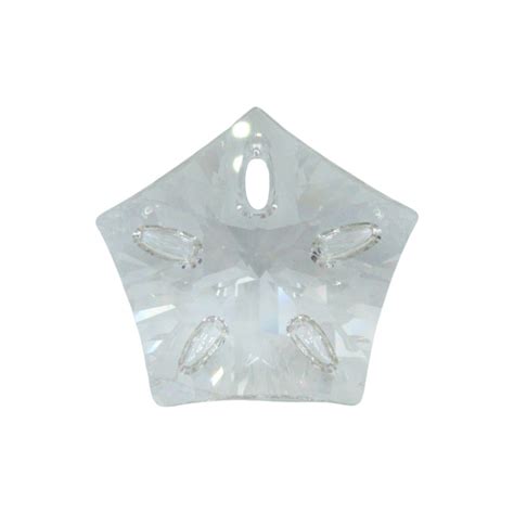 Swarovski 6908 Lotus Pendant 40mm Silver Shade Bead Trimming