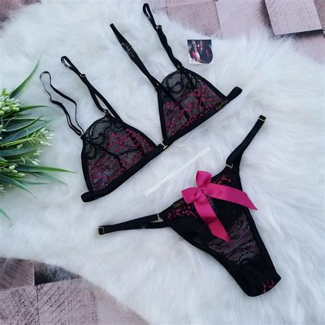 Conjunto Bralette Em Renda Bicolor Sex Shop E Moda Int Ma Cajati Vale