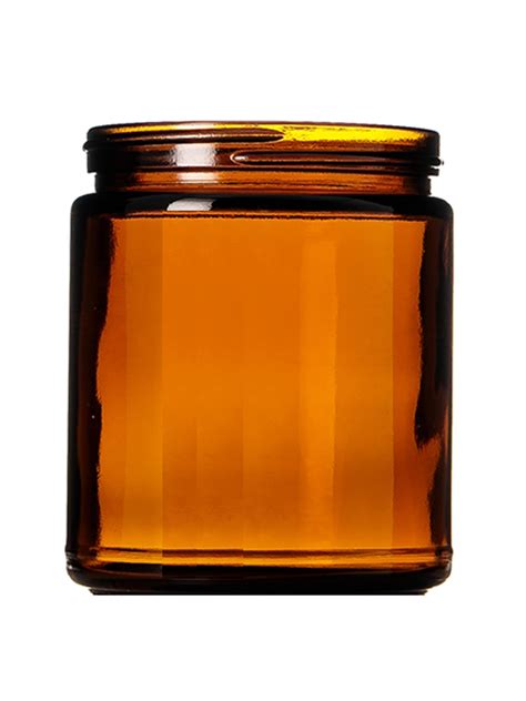 9 Oz Amber Glass Straight Sided Round Jar With 70 400 Neck Finish