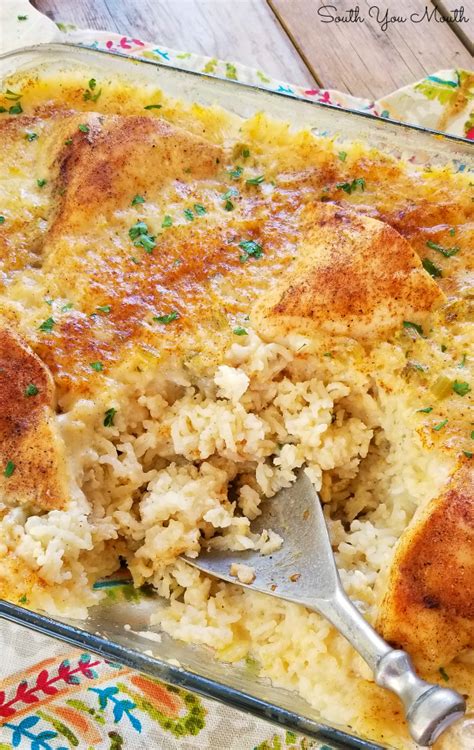 South Your Mouth Chicken And Rice Casserole