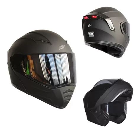 Capacete de motocicleta Kov Stellar Solid preto fosco semáforo cor