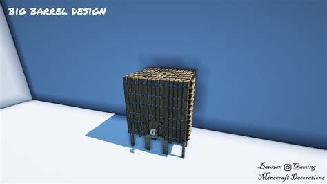 Minecraft Barrel Designs