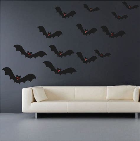 Halloween Bats Wall Decal Removable Holiday Scary Decorations Bat Wall – American Wall Designs