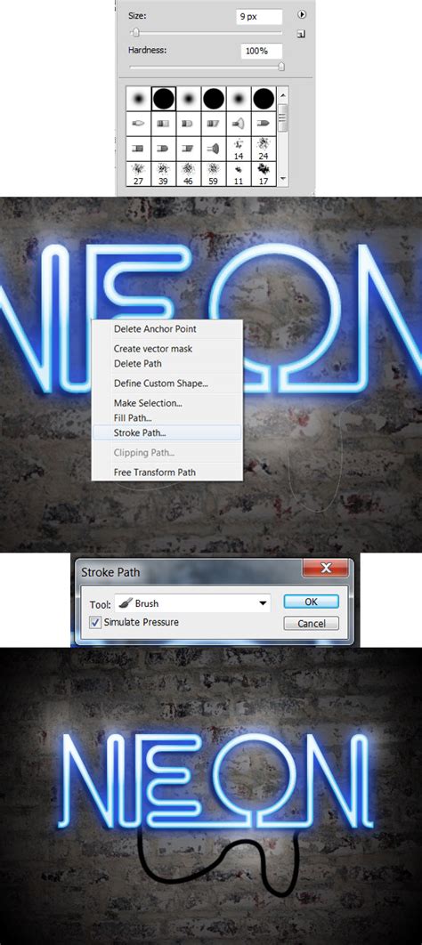 Easy Neon Text Effect in Photoshop Tutorial