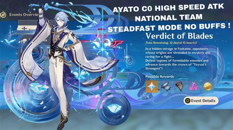 Gameplay Genshin Impact Verdict Of Blades Day Steadfast Mode Ayato