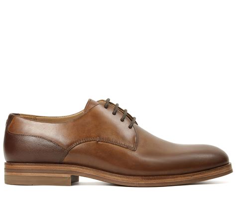 Shop Enrico Mens Tan Derby Shoe Handcrafted Using Tan Calf Leather