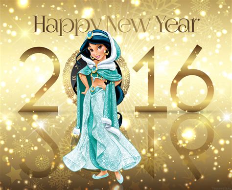 Новогодние открытки 2016 Дисней Принцессы - YouLoveIt.ru