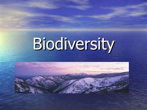 Biodiversity Powerpoint