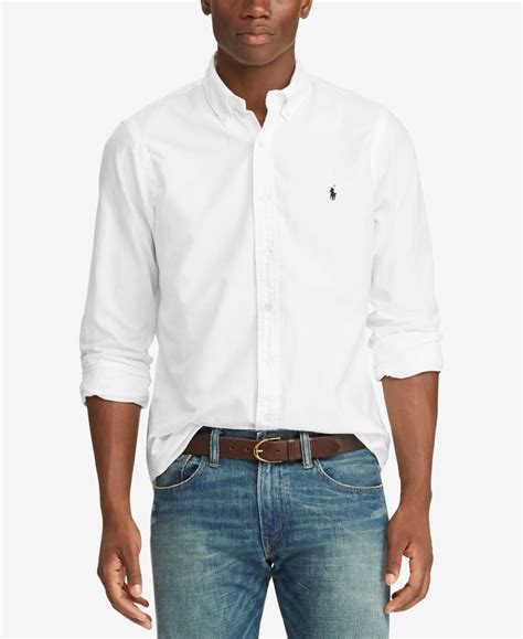 Polo Ralph Lauren Mens Classic Fit Garment Dyed Oxford Shirt Macys