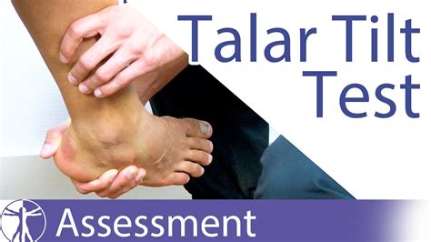 The Talar Tilt Test Lateral Ankle Sprain Youtube