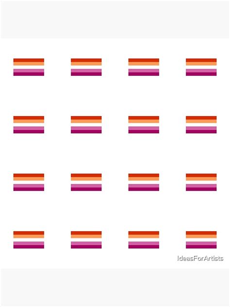 Lesbian Flag Sticker Pack 16 Lesbians Stickerpack Art Print For Sale By IdeasForArtists