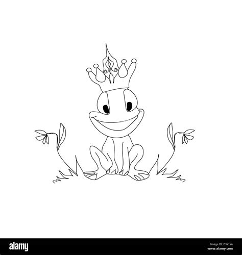 Vector Illustration Coloring Page Prince Hi Res Stock Photography And