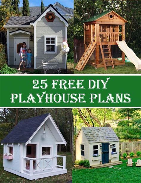 25 Free Diy Playhouse Plans That Kids Will Love