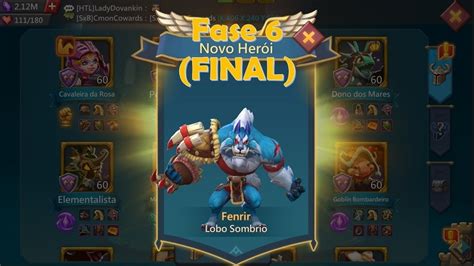 Lords Mobile Desafio Limitado Sede De Sangue Fenrir Lobo Sombrio