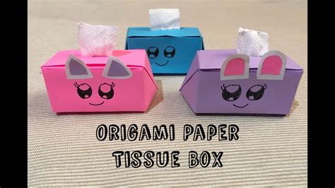 Origami Paper Tissue Box Diy Paper Tissue Box Easy Steps In Making