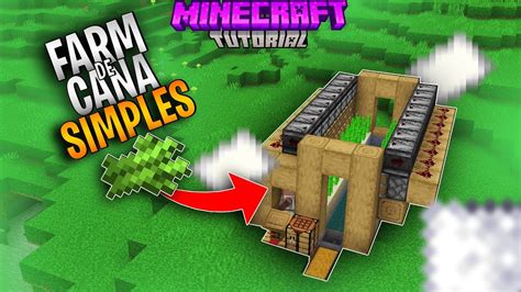 como fazer FARM DE CANA DE AÇUCAR SIMPLES e FACIL no MINECRAFT JAVA 1