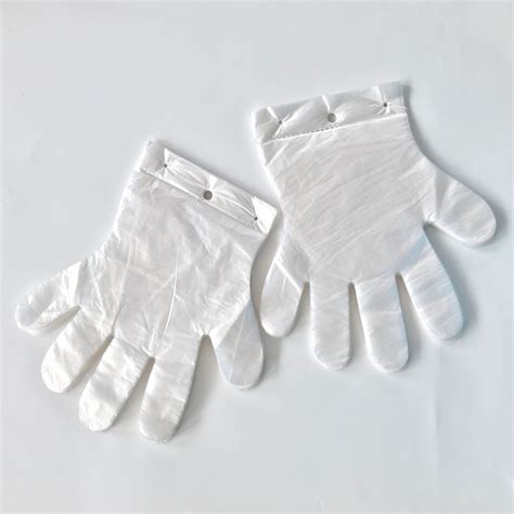 Stock Available Hdpe One Hole Three Holes Disposable Plastic Pe Gloves