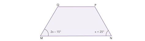 Sabendo Que O Trapézio Mnpq é Isósceles Determine O Valor De X E A