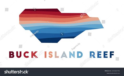 Buck Island Reef Map Map Of The Island With Royalty Free Stock