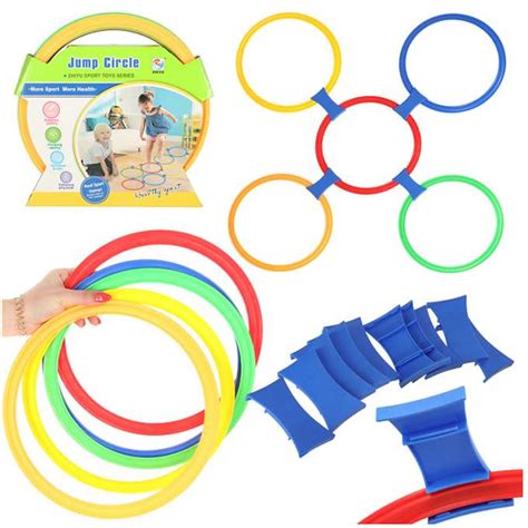 Classroom Game Colored Hoops 10 Wheels And Connectors Ikonka
