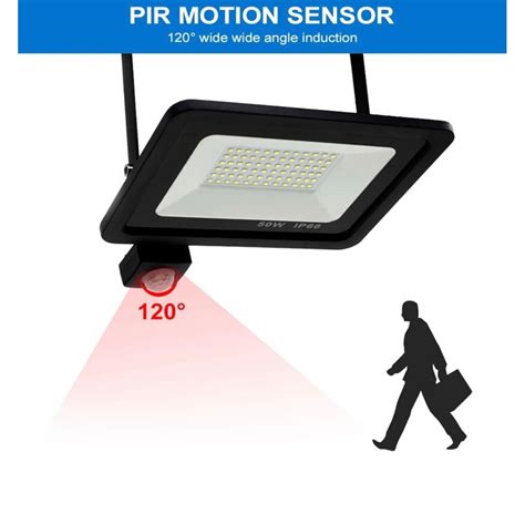 Proiector Led Slim Cu Senzor De Miscare W Lm Ip K A