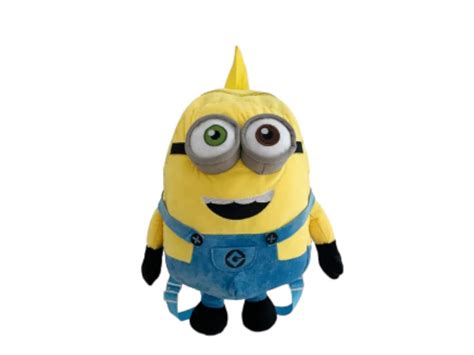 Despicable Me Minions Plush Backpack Featuring Stuart Kevin Bob Cute