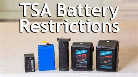 Tsa Battery Restrictions Flying With Lithium Ion Youtube