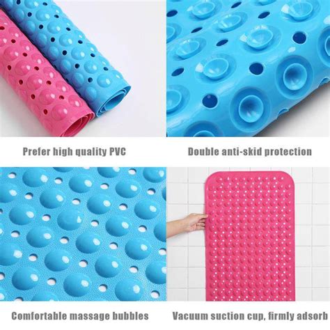 Buy Bathroom Anti Slip Mats Non Slip Shower Mats Suction Cups Drain