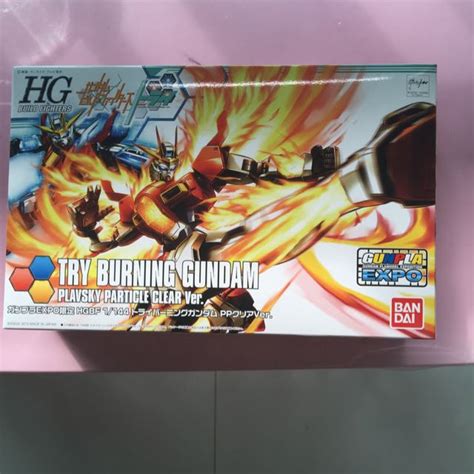 Hgbf Gunpla Expo Try Burning Gundam Plavsky Particle Clear Ver Hobbies