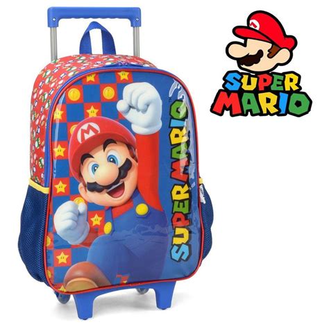 Mochila Infantil Rodinhas Mario Bros Casas Bahia