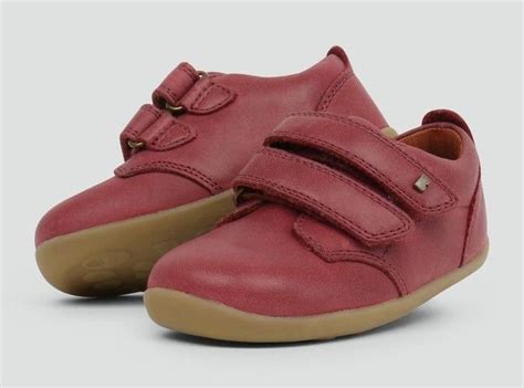 Bobux Port 0007-27709 Red leather first shoes