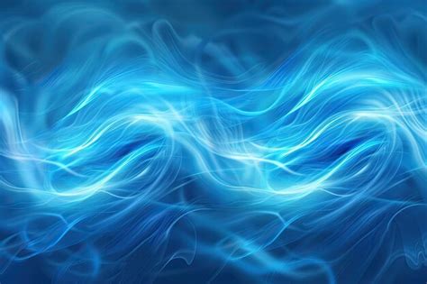 Premium Photo Blue Light Wave Abstract Background