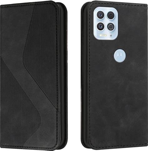 Étui portefeuille en cuir PU pour Motorola Moto Edge S G100 avec rabat