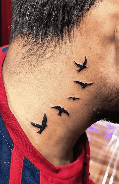 Neck Tattoo Design Images Neck Ink Design Ideas Back Ear Tattoo