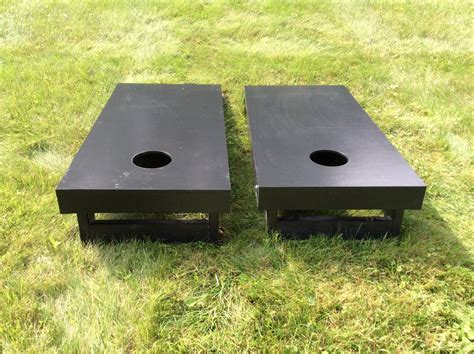 Black Cornhole Boards Ebay