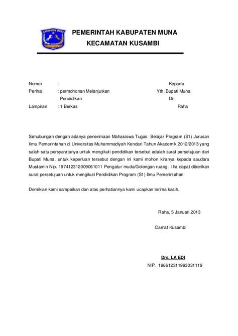 Detail Contoh Surat Permohonan Tugas Belajar Koleksi Nomer