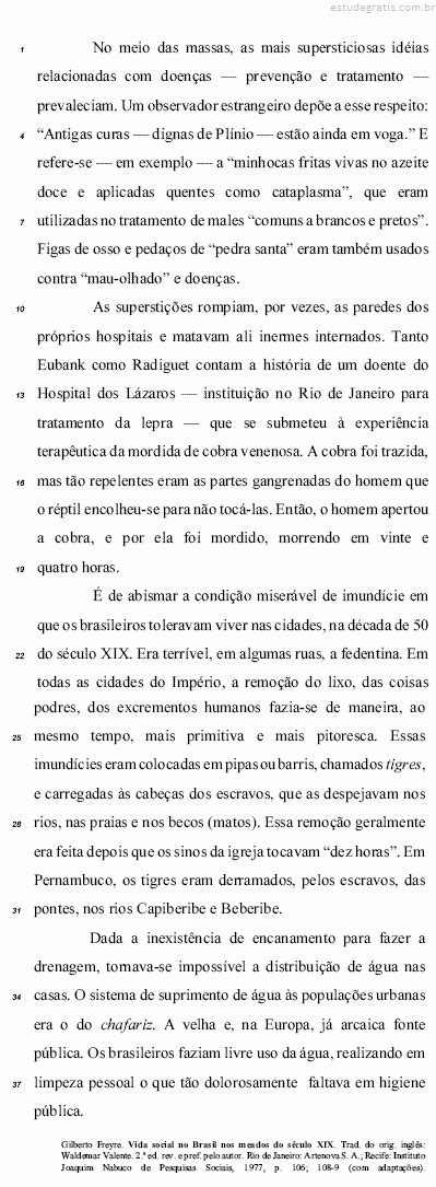 Considerando as idéias e as estruturas lingüísticas do te