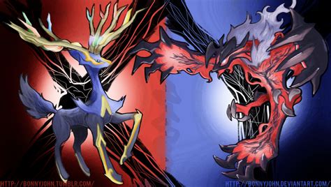 Xerneas And Yveltal W Speed Painting By Bonnyjohn On Deviantart