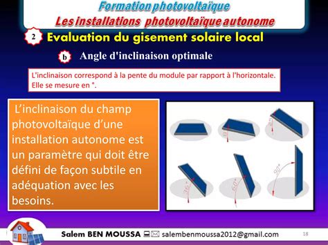 Conception dimensionnement d une installation photovoltaïque autonome