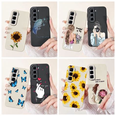 สำหรบ Infinix Hot 50 Pro Plus เคส X6880หรหราพมพลายลกกวาดเคสซลโคน