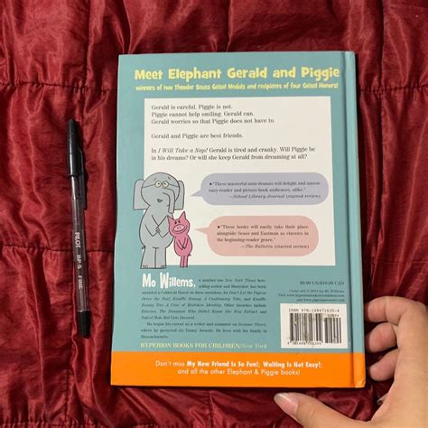 Mo Willems Elephant And Piggie I Will Take A Nap Hard Cover Hobbies