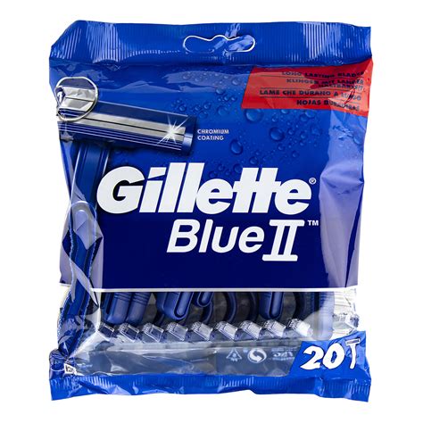 Gillette Blue Ii Disposable Razors 20 Pack