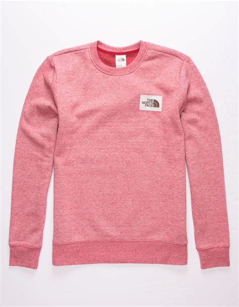 The North Face Fleece Heritage Mens Sweatshirt In Pink For Men Lyst