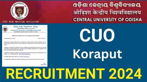 Central University Of Odisha Recruitment 2023 Notification Out For 92