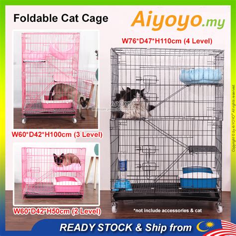 Cat Cage Large Platform Kitten Sangkar Kucing Besar Tingkat Tingkat