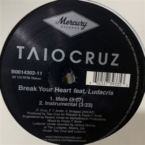 Taio Cruz Feat Ludacris Break Your Heart Fatman Records